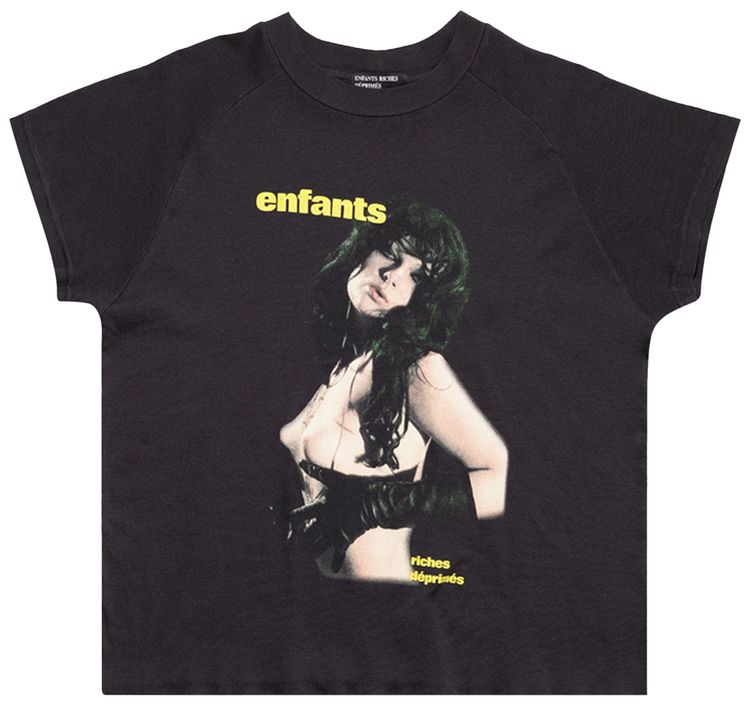 Enfants Riches Deprimes Slave Girl Raglan T Shirt Faded Black
