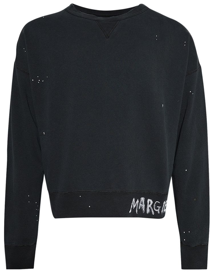 Maison Margiela Washed Fleece Sweatshirt Black