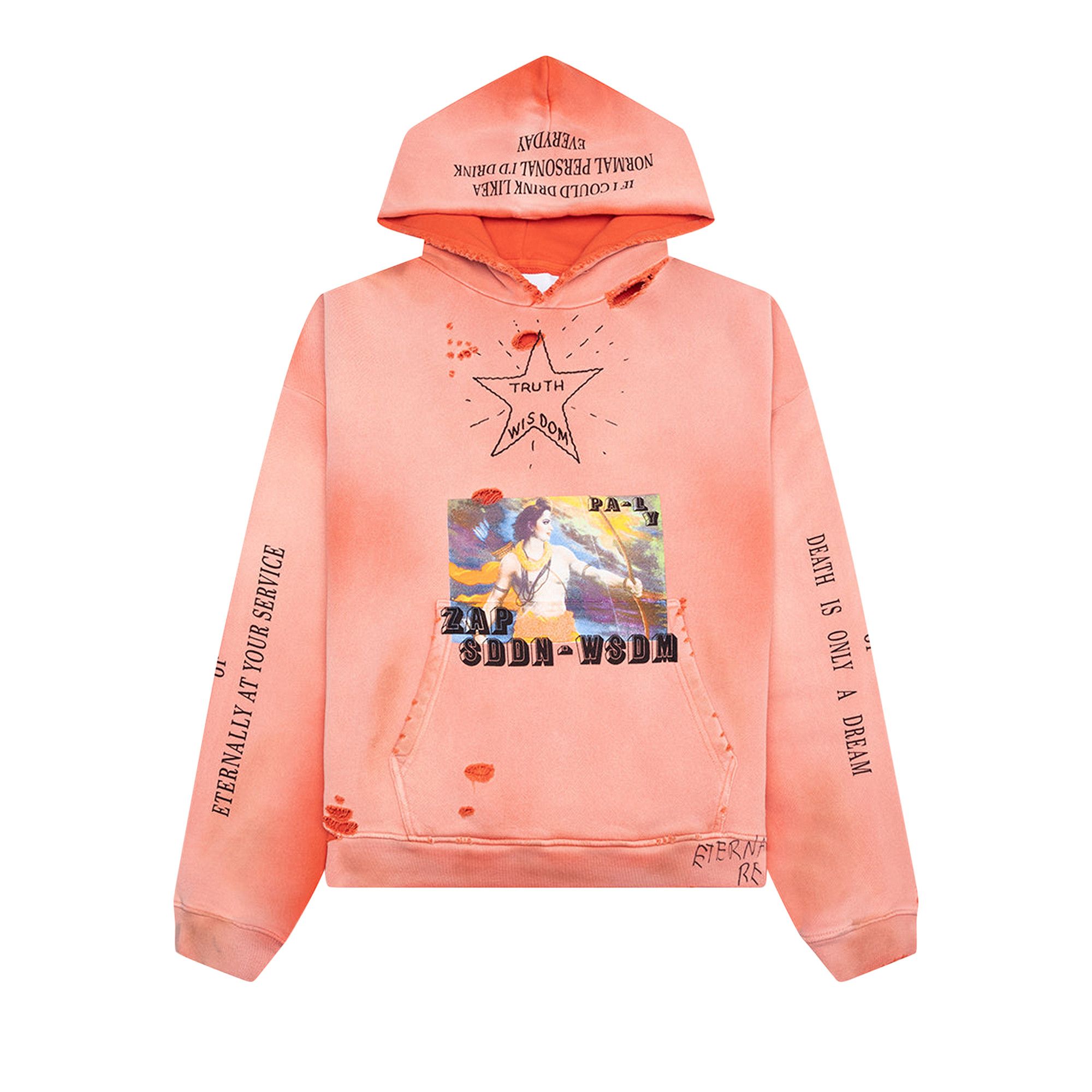 Buy Paly Hollywood Sddn Wsdm Hooded Sweatshirt 'Orange