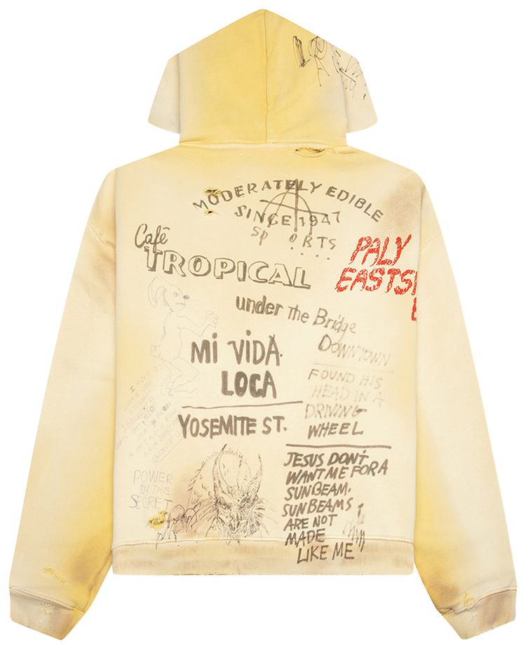 Paly Hollywood Epds Hooded Sweatshirt Yellow