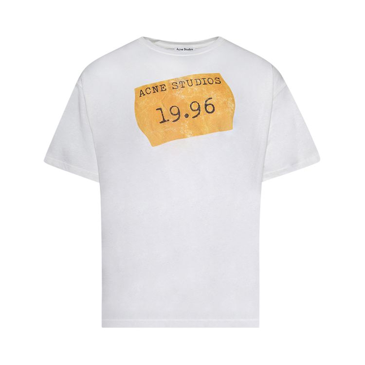 Acne Studios Logo T Shirt Optic White