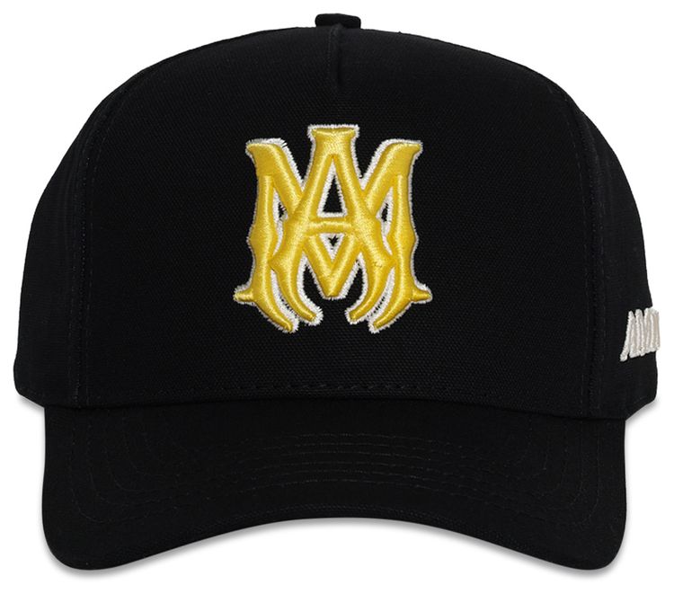 Amiri MA Outline Canvas Hat BlackYellow