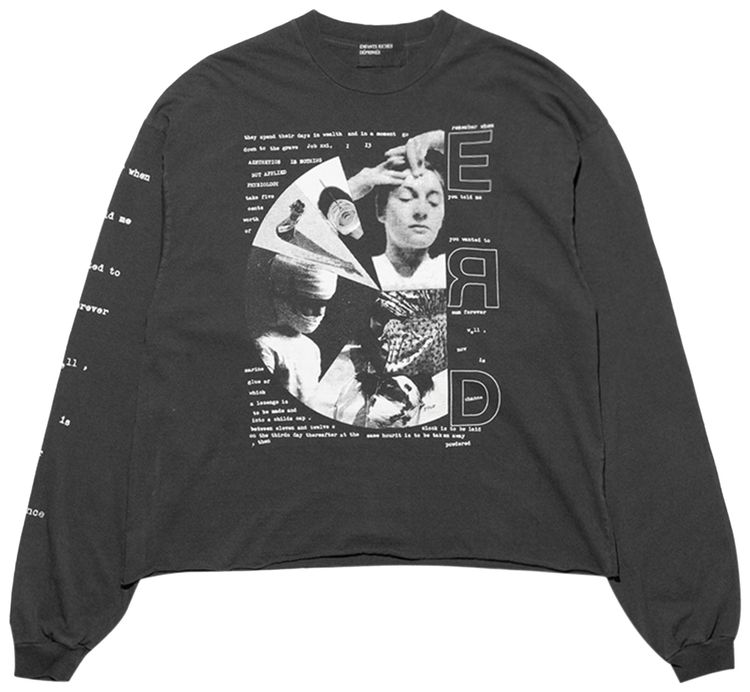 Enfants Riches Deprimes Remember When Long Sleeve T Shirt Faded Black