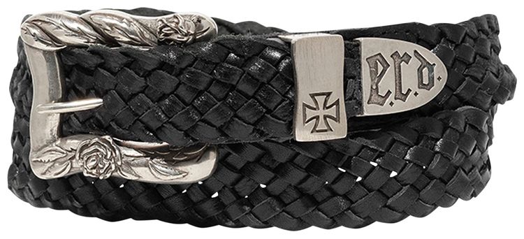 Enfants Riches Deprimes Port Of Souls Braided Belt BlackSilver