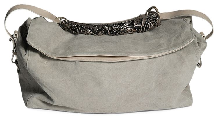 Enfants Riches Deprimes Mail Weekend Rose Handle Bag Dirty White