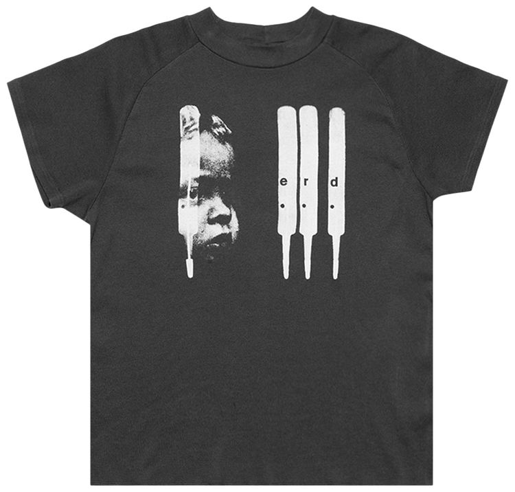 Enfants Riches Deprimes Baby Raglan T Shirt Faded Black