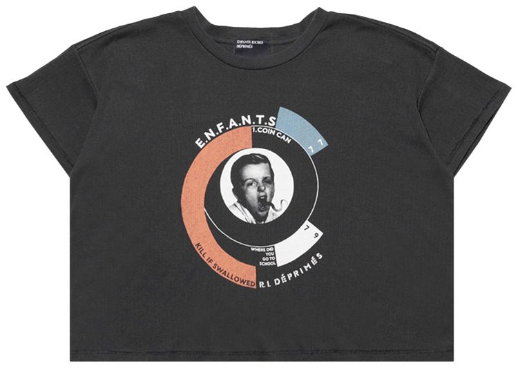 Enfants Riches Deprimes Snake Boy Rib T Shirt Faded Black