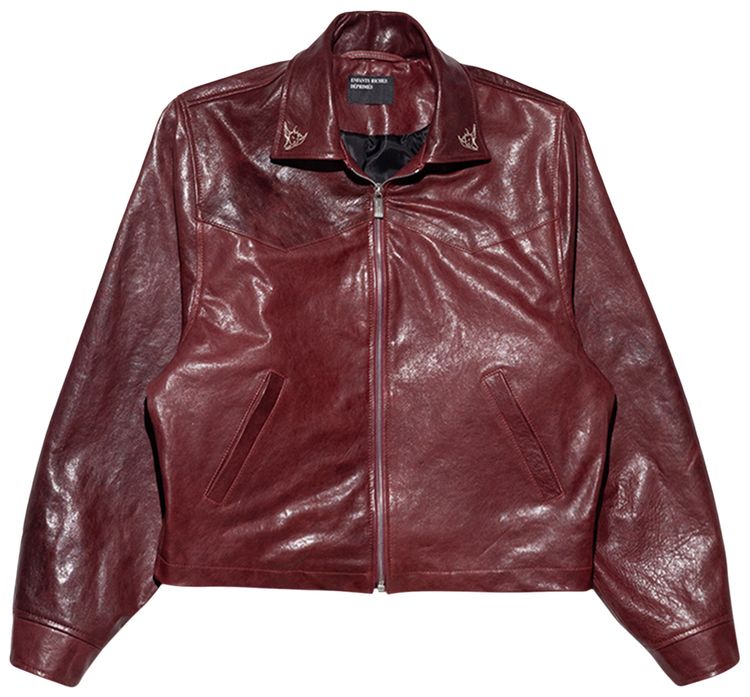 Enfants Riches Deprimes Principe De LAmour Western Jacket BurgundyGrey