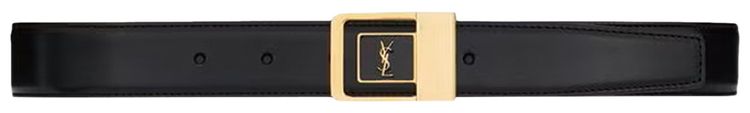 Saint Laurent LA 66 leather belt Black