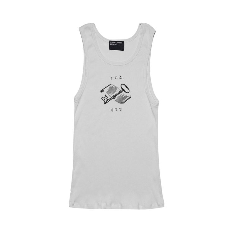 Enfants Riches Deprimes Academic Tank Top Faded White