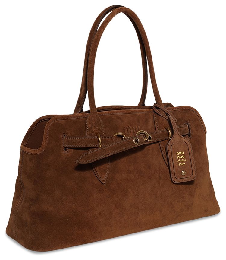 Miu Miu Aventure Suede Bag Oak