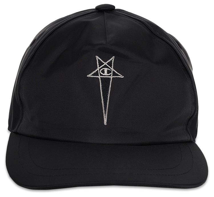 Rick Owens x Champion Baseball Cap Black