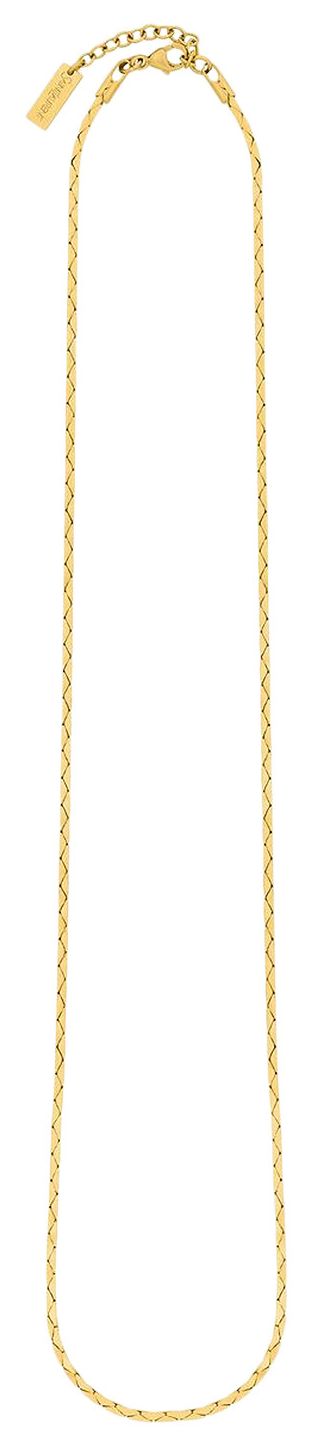 Saint Laurent Cobra Chain Necklace Metallic Gold