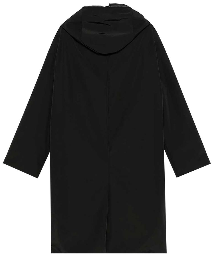 Rick Owens Hooded Gimp Coat Black