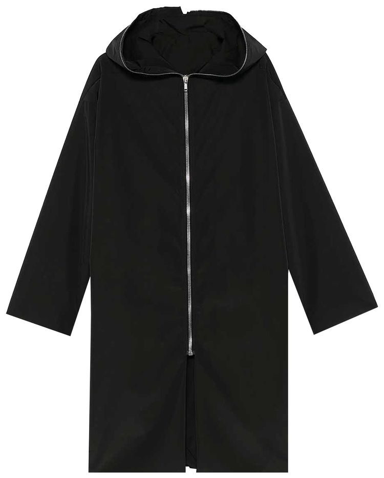 Rick Owens Hooded Gimp Coat Black