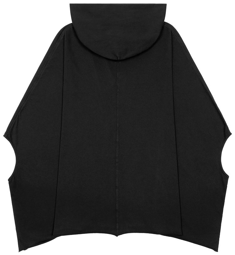 Rick Owens Hooded Kaftan Caftano Top Black