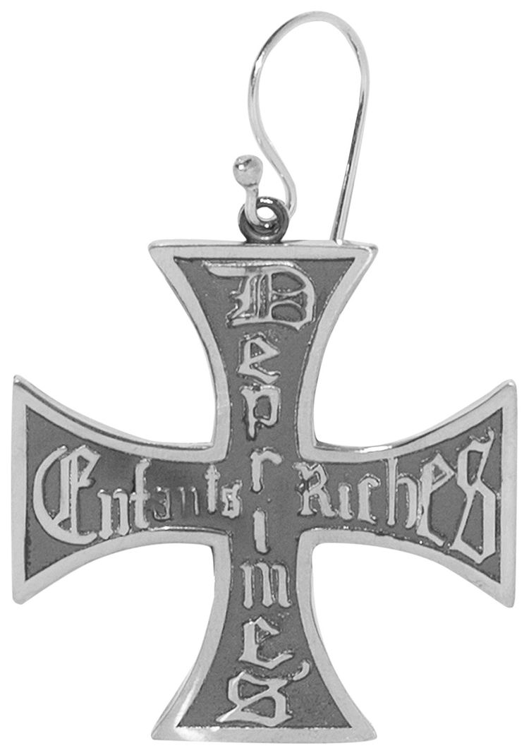 Enfants Riches Deprimes Cross Earring Silver