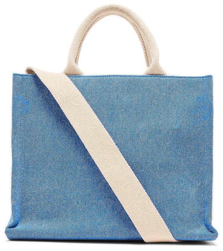 Marni Light Washed Denim Basket Ocean