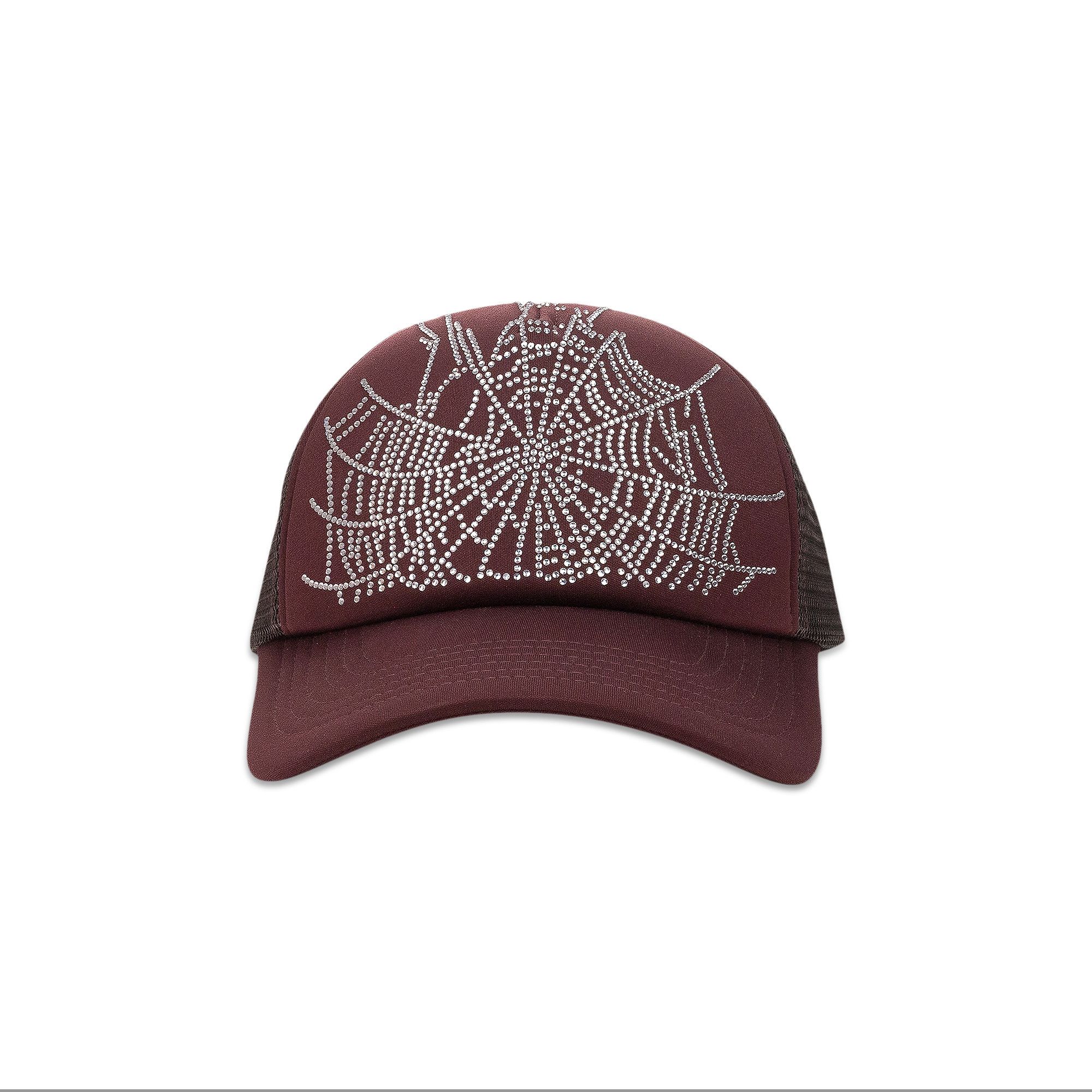 Buy Sp5der Web Trucker Hat 'Brown' - SP5 BRW TRCKWEB | GOAT