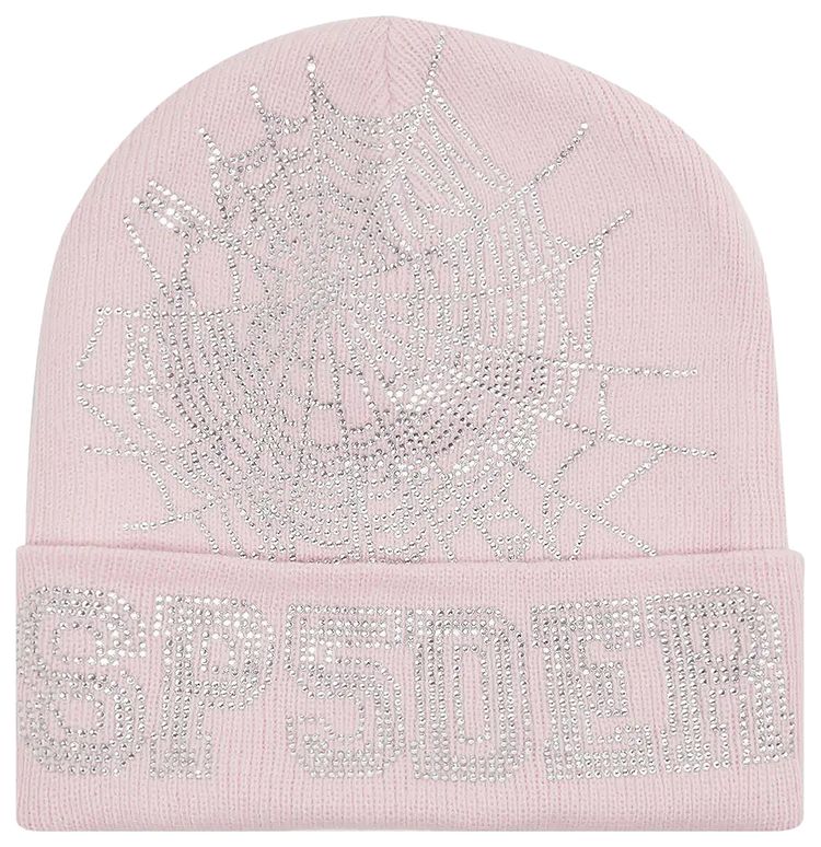Sp5der Web Beanie Pink