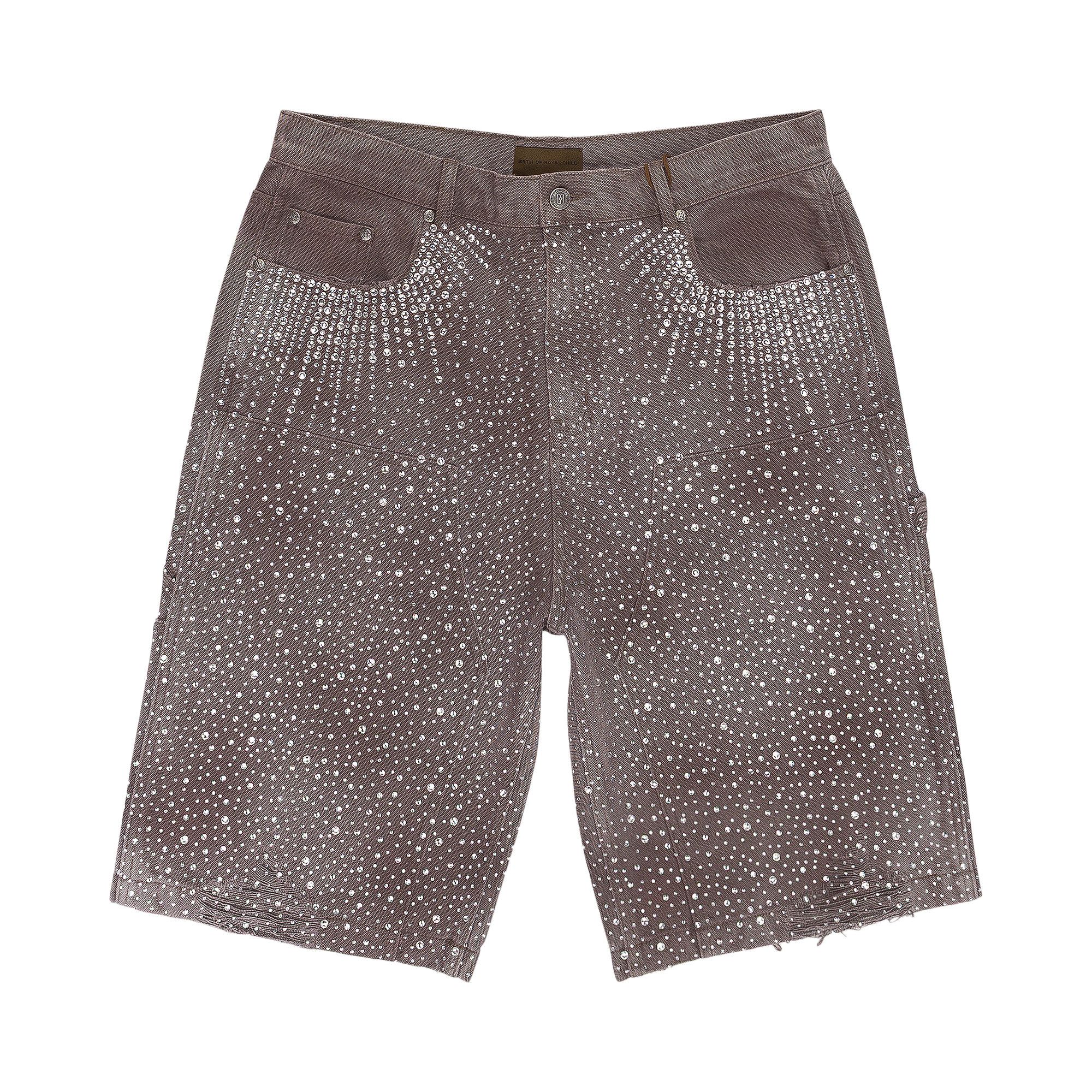 Redial 20k Diamond Shorts in Washed Black – Birth Of Royal Child
