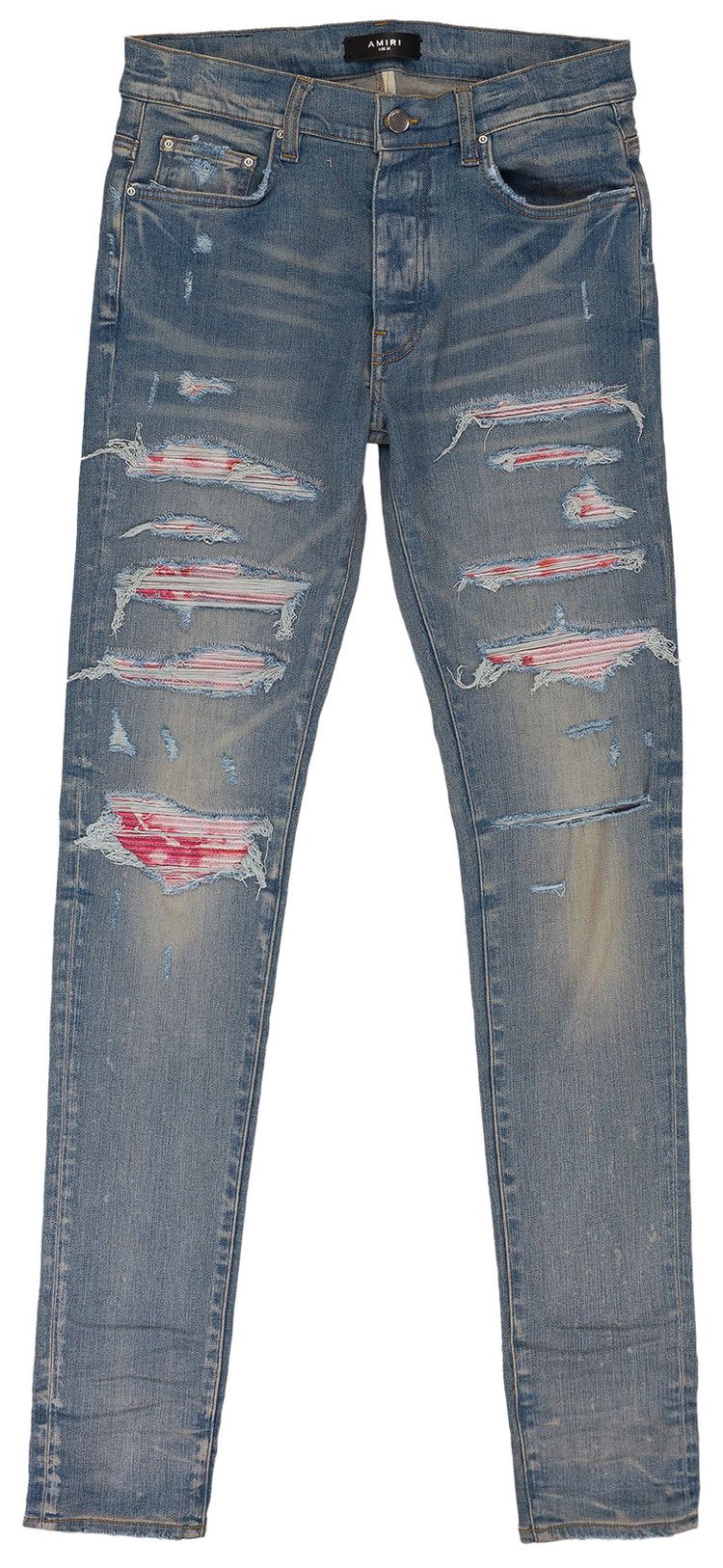 Amiri Tie Dye Bandana Thrasher Jeans Clay IndigoPeach