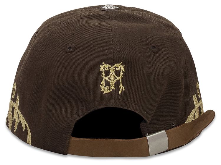Birth Of Royal Child Double Lion Embroidered Baseball Cap Brown