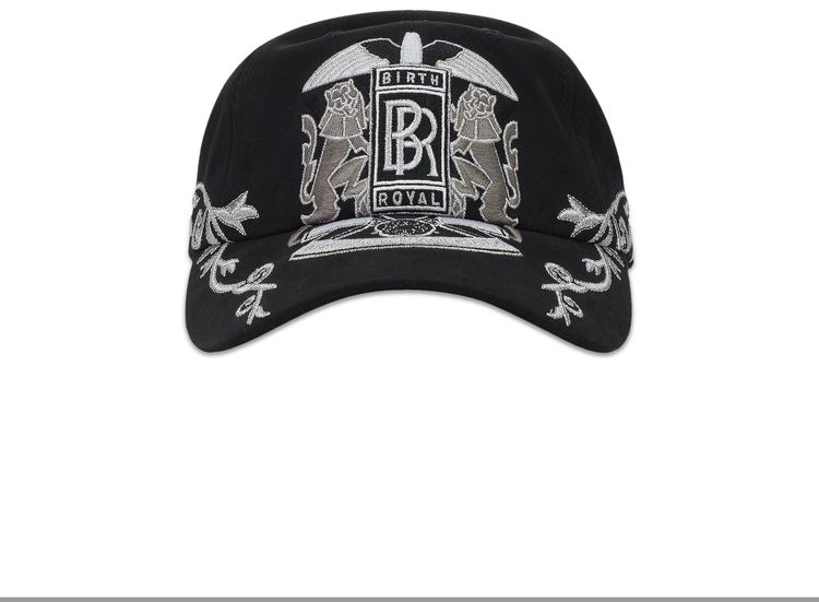 Birth Of Royal Child Double Lion Embroidered Baseball Cap Black