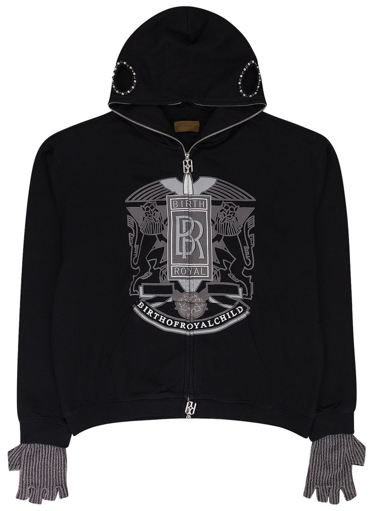Birth Of Royal Child Royce Crown Hoodie Black