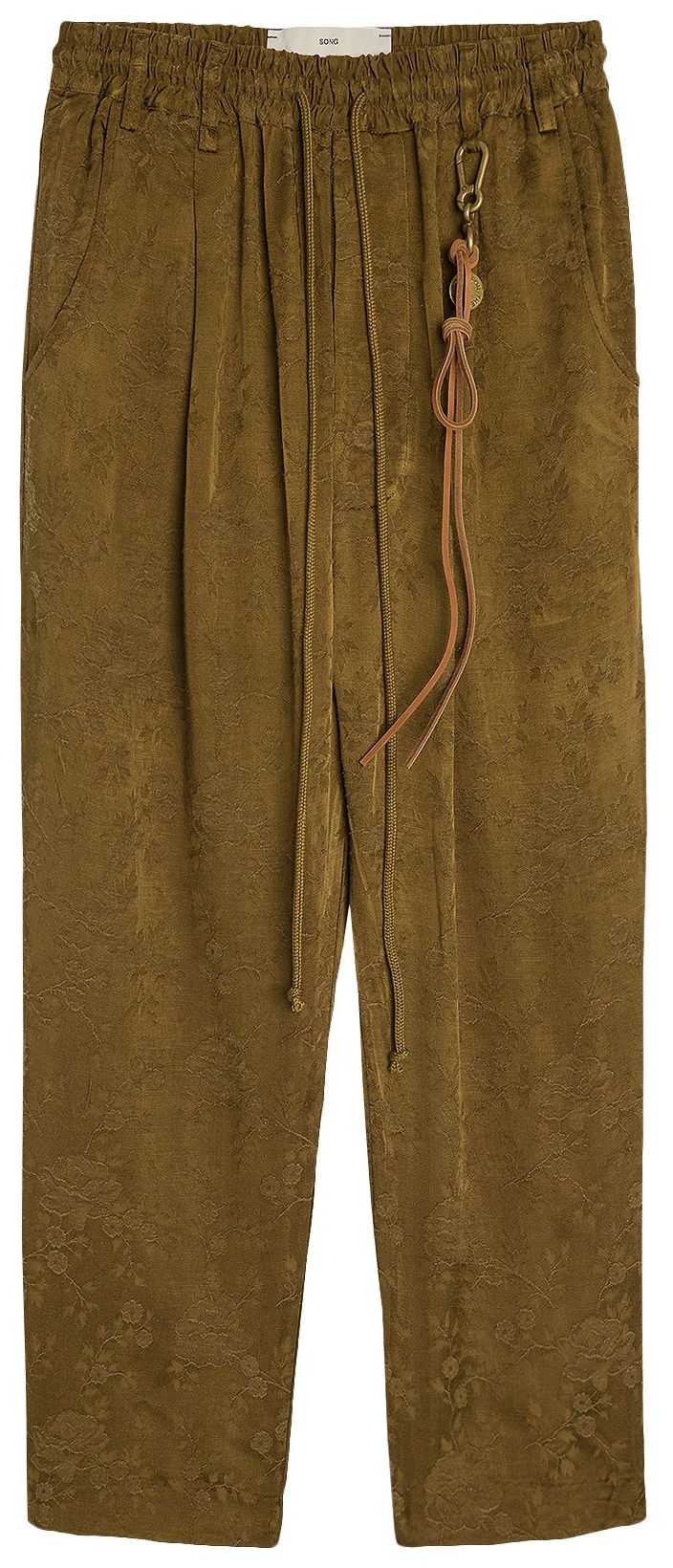 Song for the Mute Antique Floral Lounge Pant Khaki