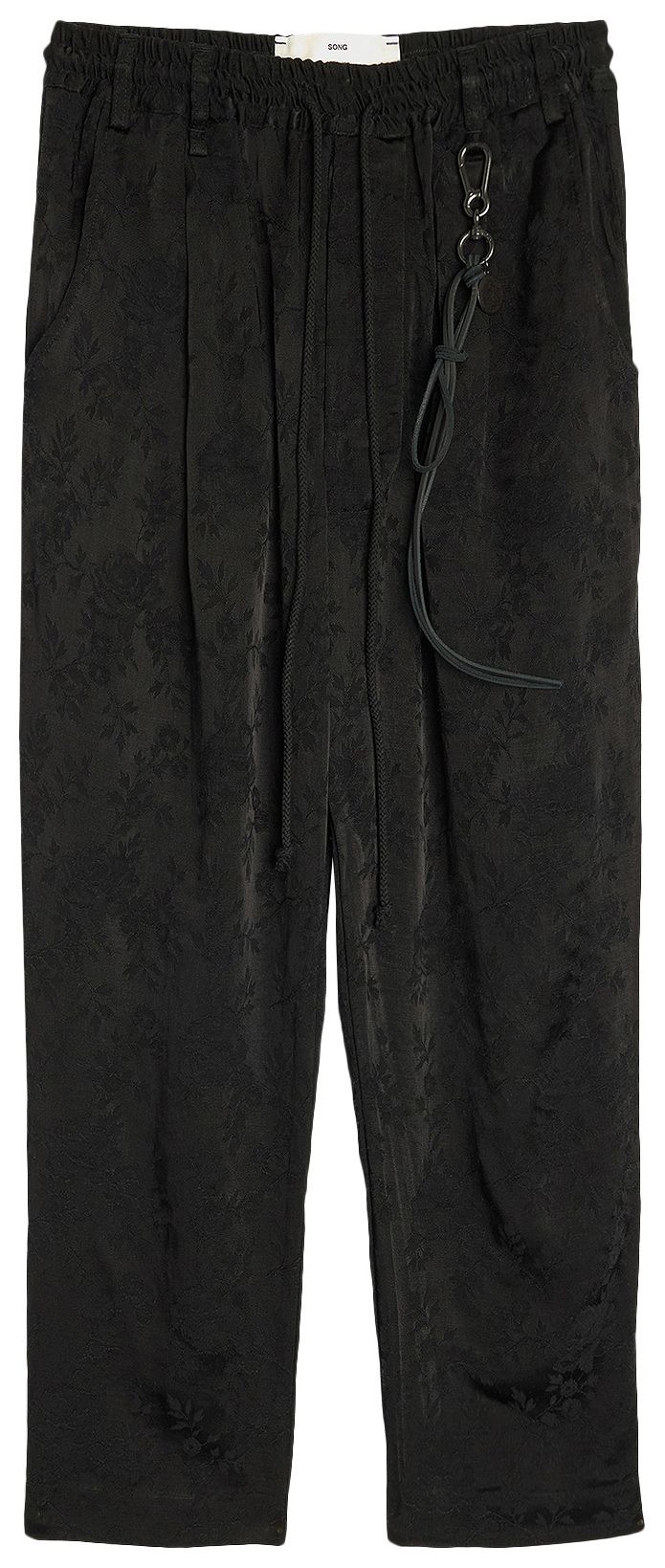 Song for the Mute Antique Floral Lounge Pant Black