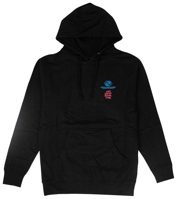 Anti Social Social Club x BGCMLA Logo Hoodie Black