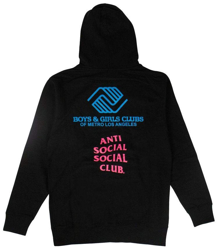 Anti Social Social Club x BGCMLA Logo Hoodie Black