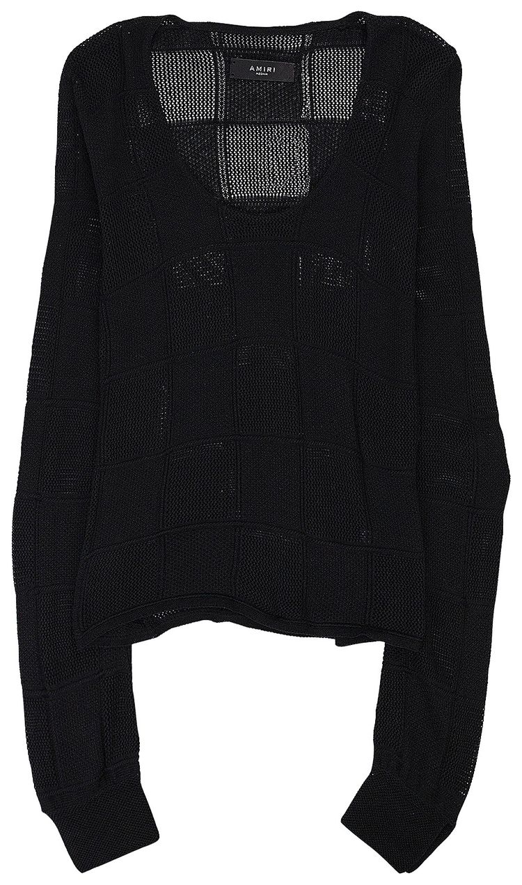 Amiri V Neck Sweater Black