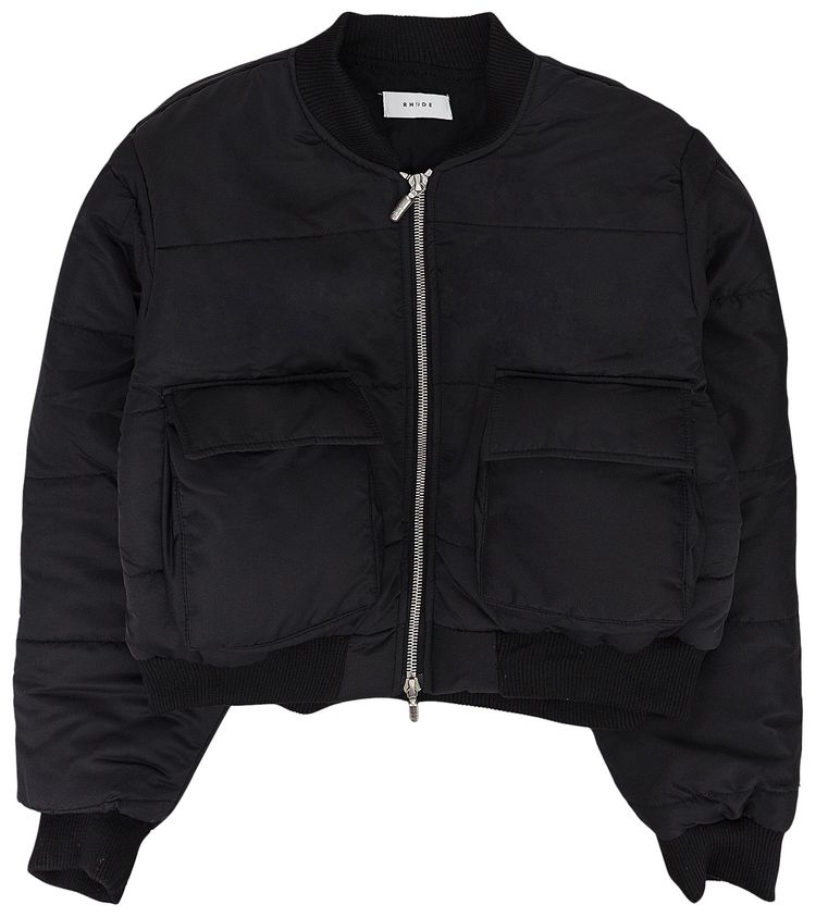 Rhude Uniform Puffer Jacket Black