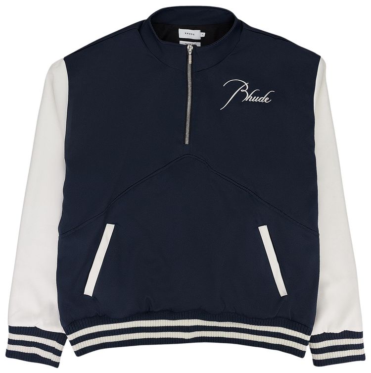 Rhude Varsity Pullover Sweater NavyWhite