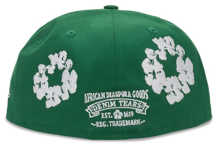Denim Tears Wreath Fitted Hat Green