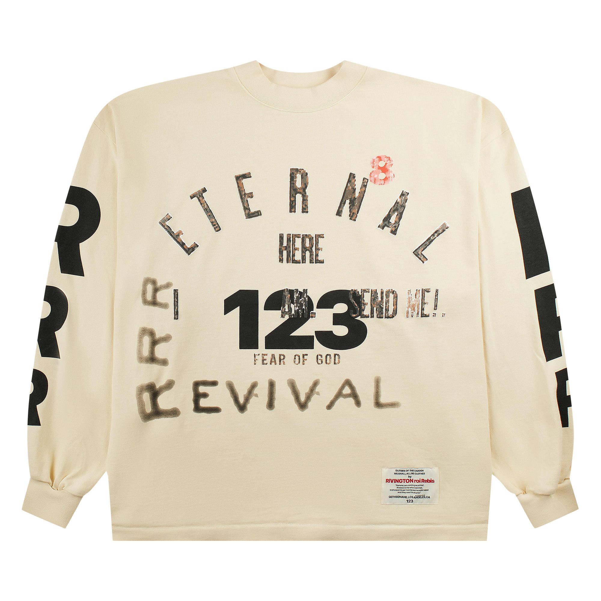 Buy RIVINGTON roi Rebis Revival Long-Sleeve Tee 'Cream' - FOGR