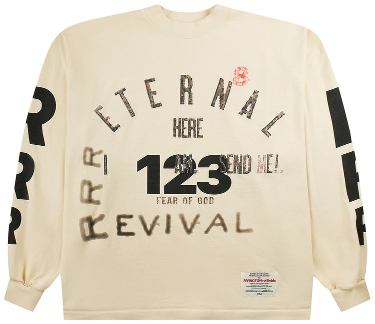 RIVINGTON roi Rebis Revival Long Sleeve Tee Cream