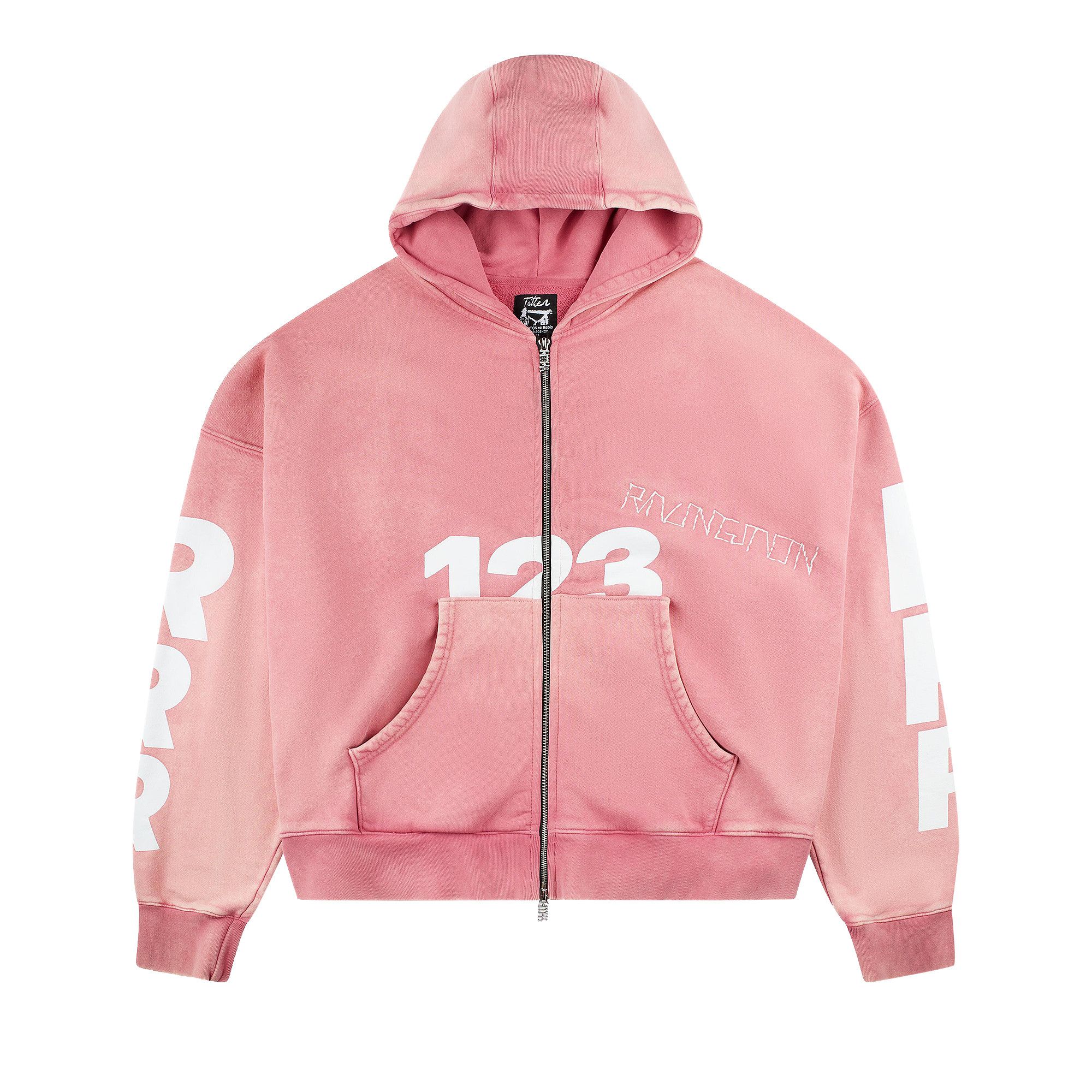 Buy RIVINGTON roi Rebis USO 123 CVA Zip Hoodie 'Pink' - CUSO