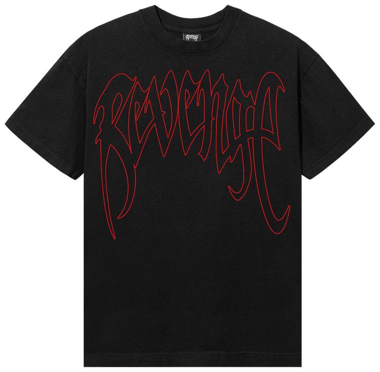 Revenge Outline Arch Logo Tee BlackRed
