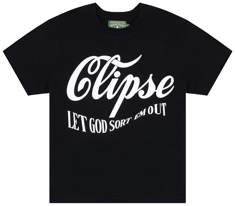 Denim Tears x Clipse Let God Sort Em Out 5th Anniversary Tee Black