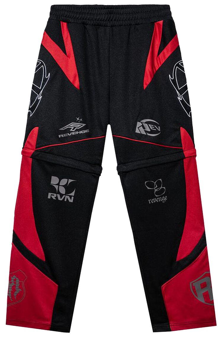 Revenge Revenge Racer Patch Convertible Pant BlackRed