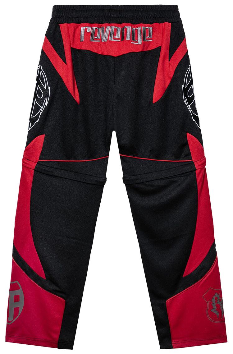Revenge Revenge Racer Patch Convertible Pant BlackRed