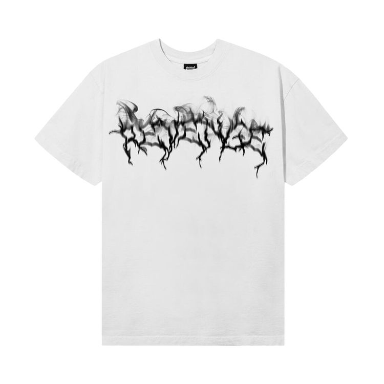 Revenge Smoke Lightning Logo Tee White