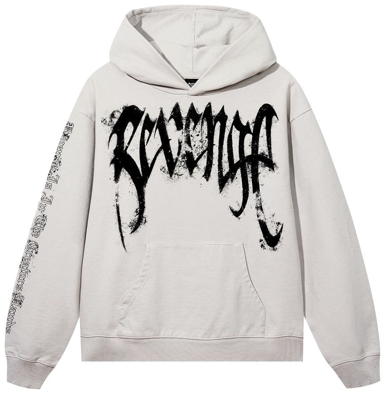Revenge St Michael Hoodie Cement