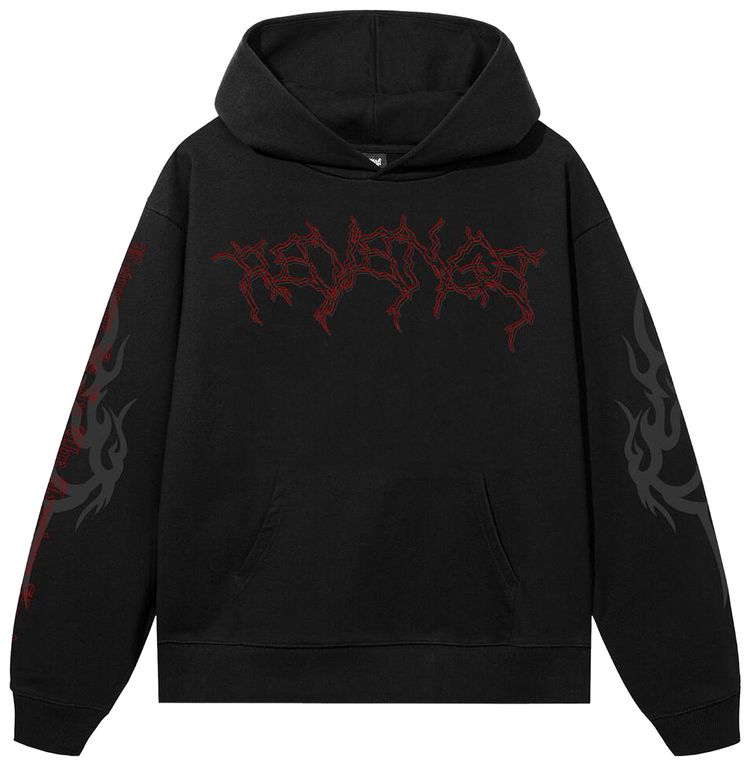 Revenge Red Lightning Cerberus Hoodie Black