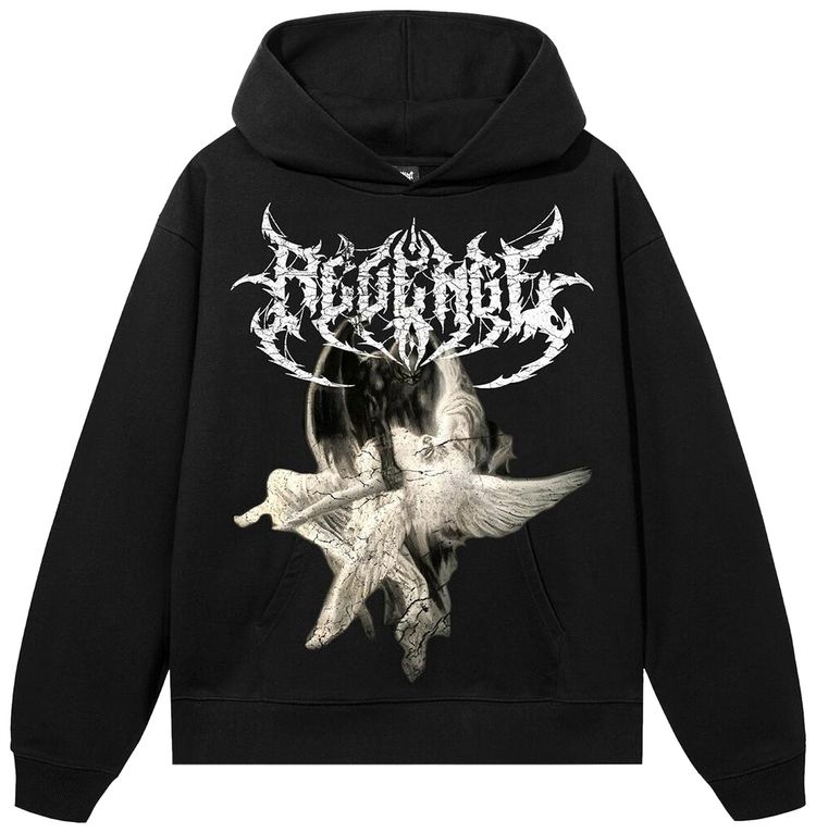 Revenge Fallen Angel Hoodie Black