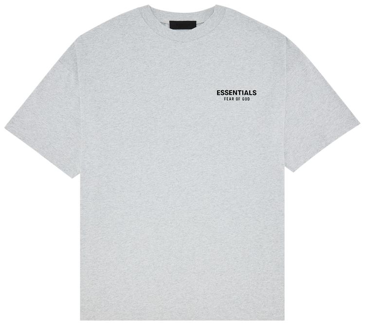 Fear of God Essentials Jersey Crewneck Tee Light Heather Grey