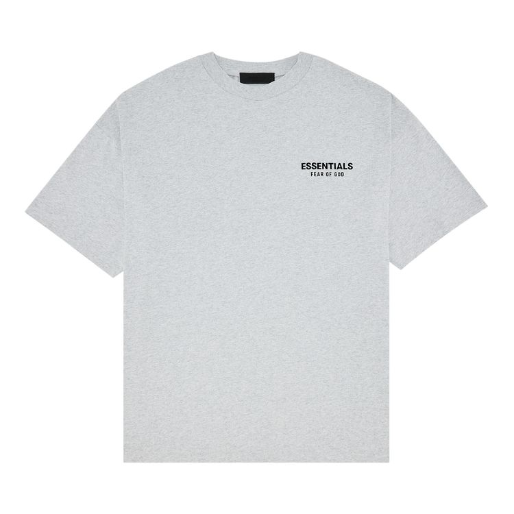 Fear of God Essentials Jersey Crewneck T-Shirt Light Heather Gray
